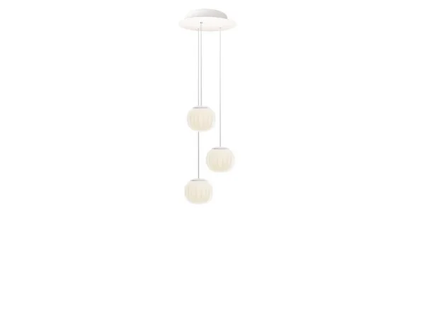 Luceplan - Lita Multiple hanglamp, Ø 14 cm, wit/opaak