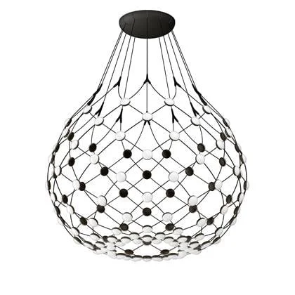 Luceplan Mesh hanglamp Ø80 LED 1m snoer draadloze bediening