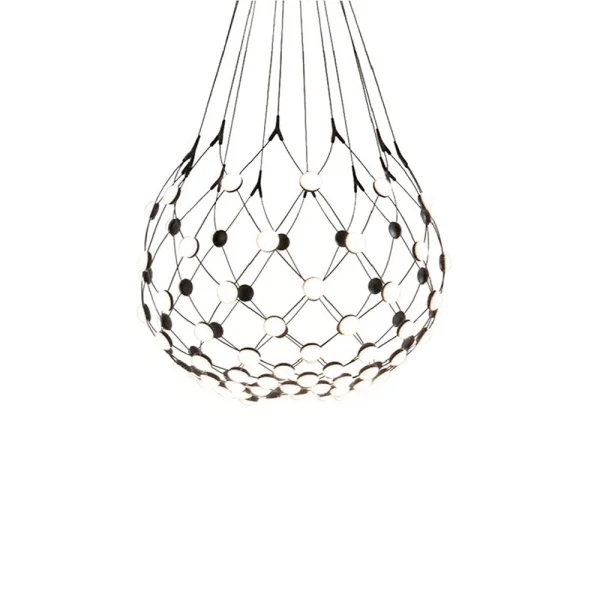 Luceplan - Mesh Hanglamp Ø80xH60 Phase 1m Black