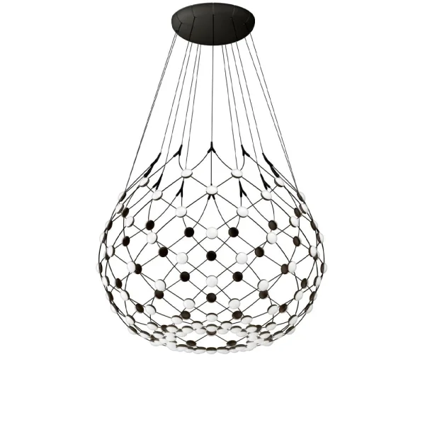 Luceplan Mesh plafondlamp zwart, medium