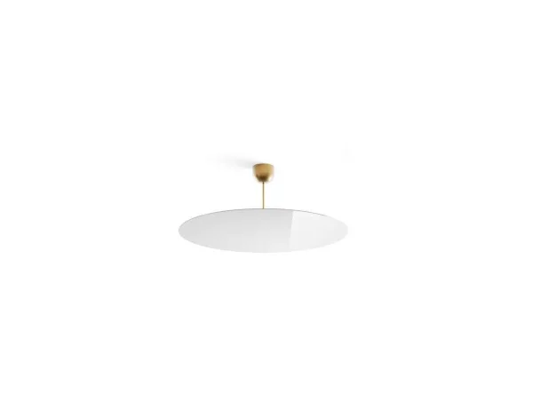 Luceplan - Millimetro Plafondlamp H33 Ø85 Brass/Mirror