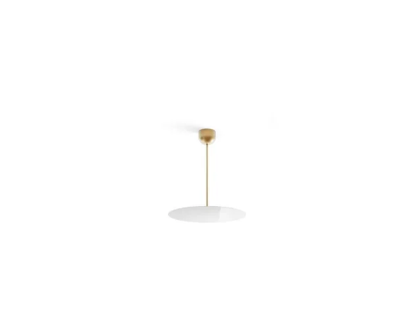 Luceplan - Millimetro Plafondlamp H53 Ø50 Brass/Mirror