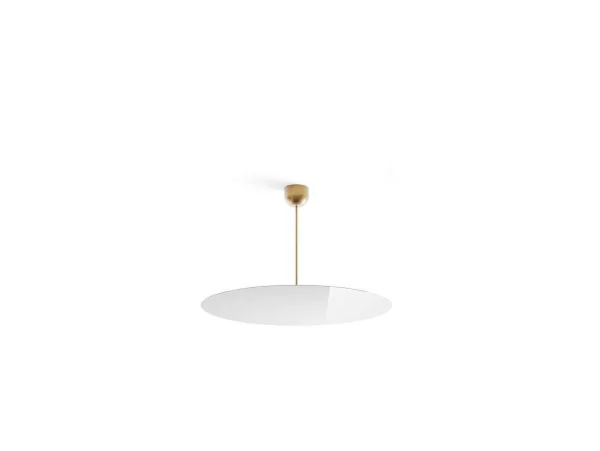 Luceplan - Millimetro Plafondlamp H53 Ø85 Brass/Mirror