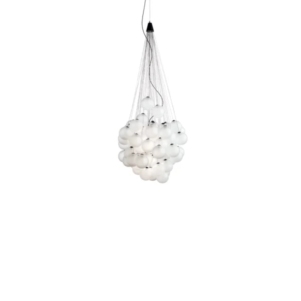 Luceplan Stochastic hanglamp opal, 48 bollen