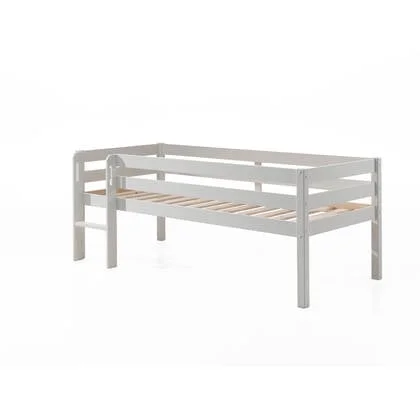 LUCEVI - Pino Halfhoogslaper met Ladder 90x200cm - Wit - H85CM