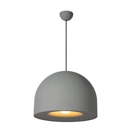 Lucide AKRON Hanglamp 1xE27 - Grijs