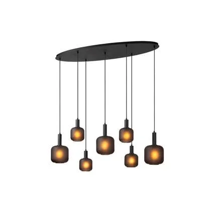 Lucide ELOISE Hanglamp 7xE27 - Zwart