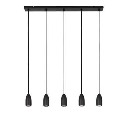 Lucide EVORA Hanglamp 5xGU10 - Zwart