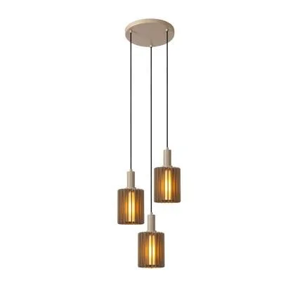 Lucide LAMBRES Hanglamp - Taupe