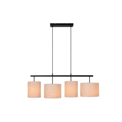 Lucide MAYA Hanglamp 4xE27 - Beige