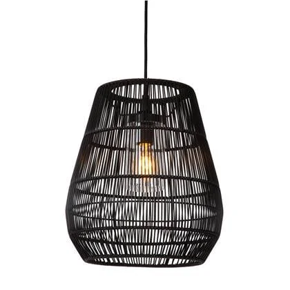 Lucide NERIDA Hanglamp 1xE27 - Zwart