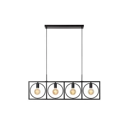 Lucide SUUS Hanglamp 4xE27 - Zwart