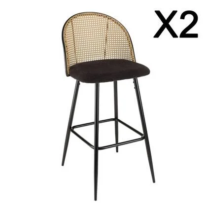 Macabane Set van 2 barkrukken Lea