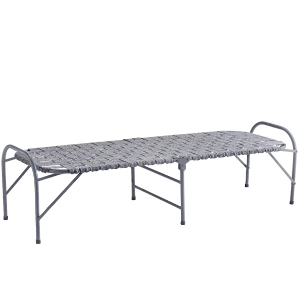 Madam Stoltz-collectie Inklapbaar daybed grijs