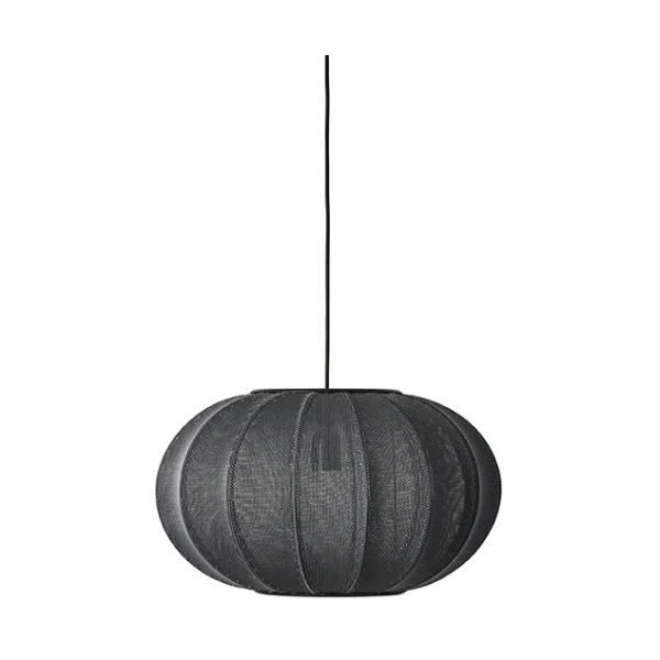 Made By Hand Knit-Wit 45 Oval hanglamp Black