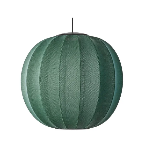 Made By Hand - Knit-Wit 60 ronde LED hanglamp, groen, Ø60cm