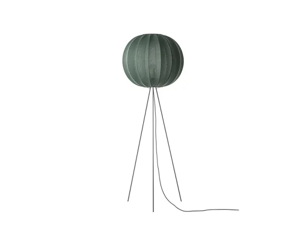 Made By Hand - Knit-Wit 60 ronde vloerlamp, 175 cm, groen