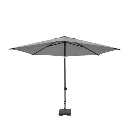 Madison Elba stokparasol Ø300cm | lichtgrijs