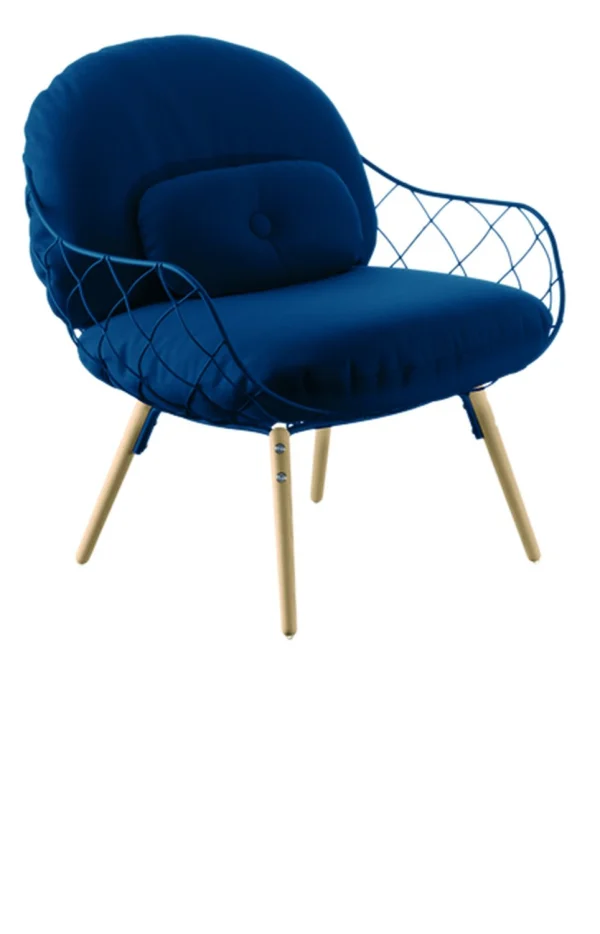 Magis Piña Lowchair - blauw - naturel