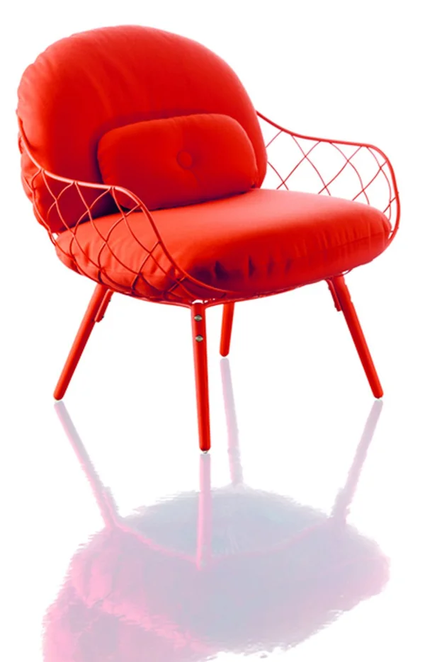 Magis Piña Lowchair - koraalrood - rood