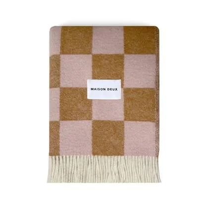 Maison Deux Checkerboard Plaid - Terra / Roze