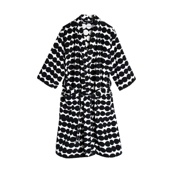 Marimekko Räsymatto badjas Black-white, S