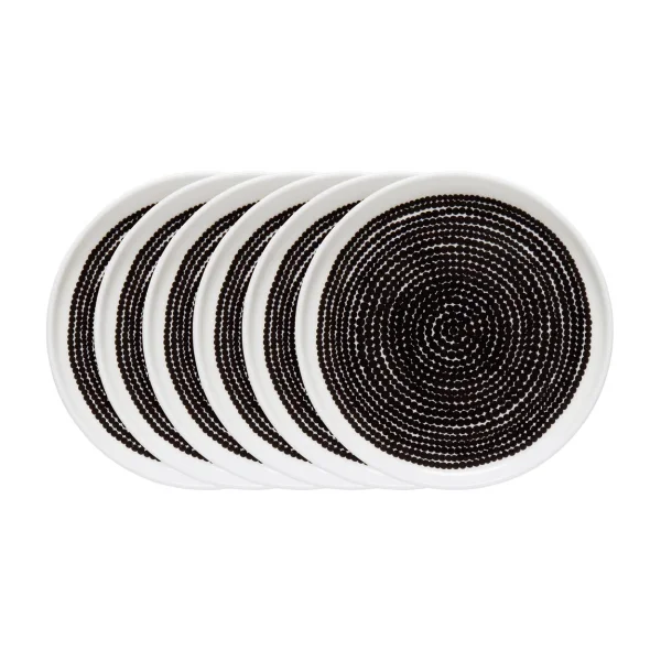 Marimekko Räsymatto bord Ø 25 cm - 6 pack kleine stippen Räsymatto bord Ø 25 cm - 6 pack kleine stippen