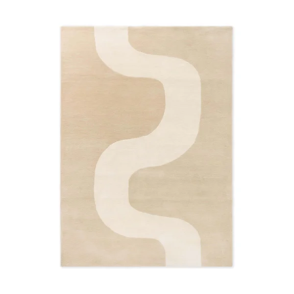 Marimekko Seireeni wollen vloerkleed Warm Beige, 200x280 cm