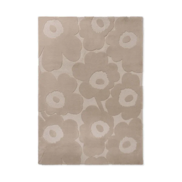 Marimekko Unikko wollen vloerkleed Light Beige, 140x200 cm