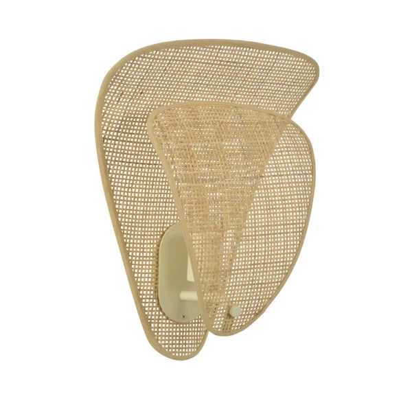 MARKET SET - Coquillage wandlamp naturel, 33 cm, rotan