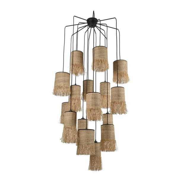 MARKET SET - Formentera hanglamp Ø 70 cm vezels 16-vleugelig