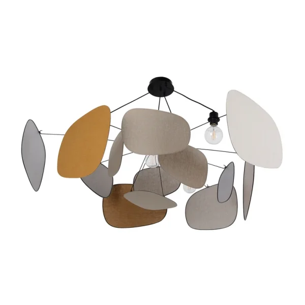 MARKET SET - hanglamp Screen 70's, Ø 150 cm, linnen, kleurrijk