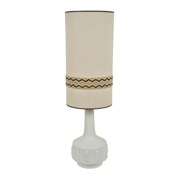 MARKET SET - Jimmy vloerlamp wit/beige rand 121 cm