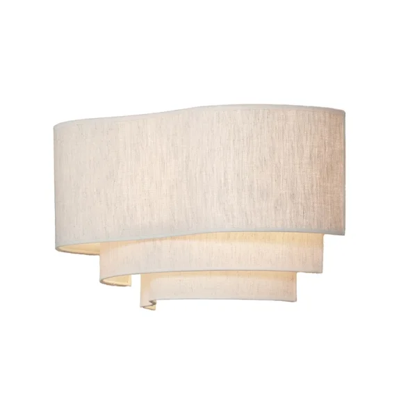 MARKET SET - Pebble textiel wandlamp, crème