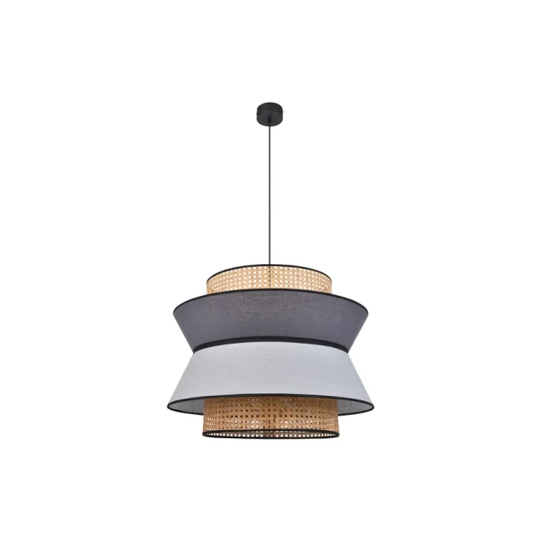 MARKET SET - Singapour XL pendel, lichtgrijs/antraciet