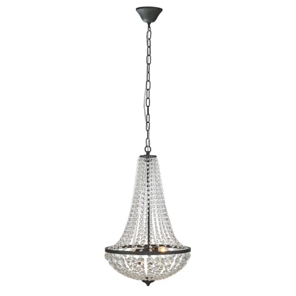 Markslöjd - GRÄNSÖ kroonluchter zwart 40 cm