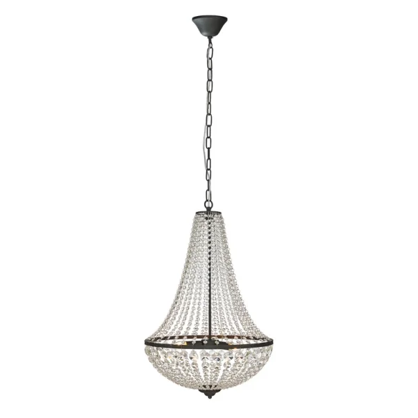 Markslöjd - GRÄNSÖ kroonluchter zwart 50 cm