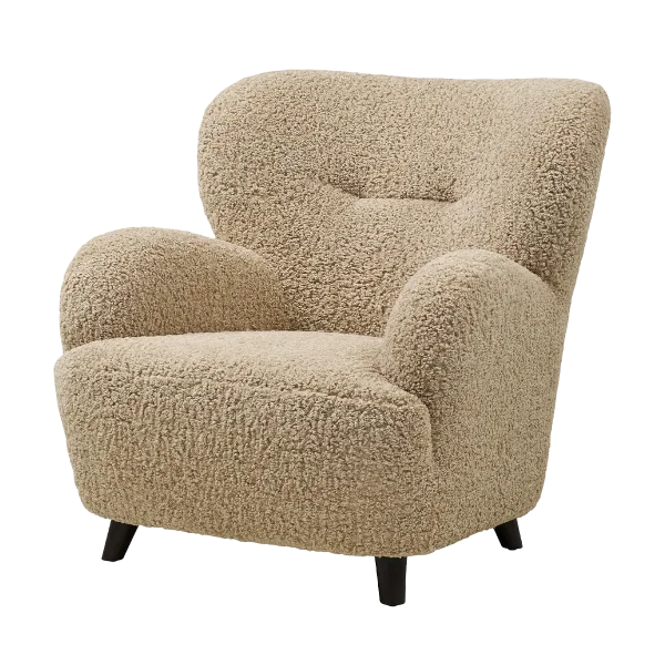 Marley fauteuil teddy lichtbruin