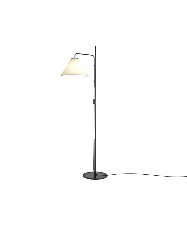 Marset - Funiculi Fabric Vloerlamp Zwart-Wit