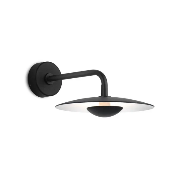 MARSET - Ginger 20A buitenwandlamp, dimbaar IP65, zwart/wit
