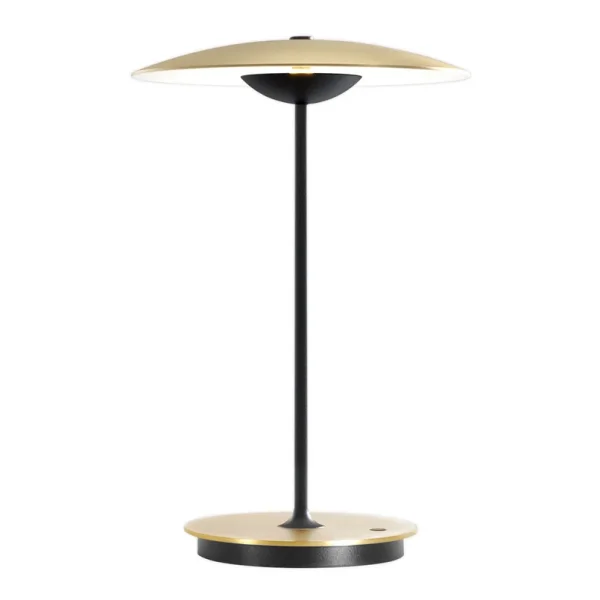 MARSET - Ginger LED-tafellamp op batterijen Aluminium, messing/wit