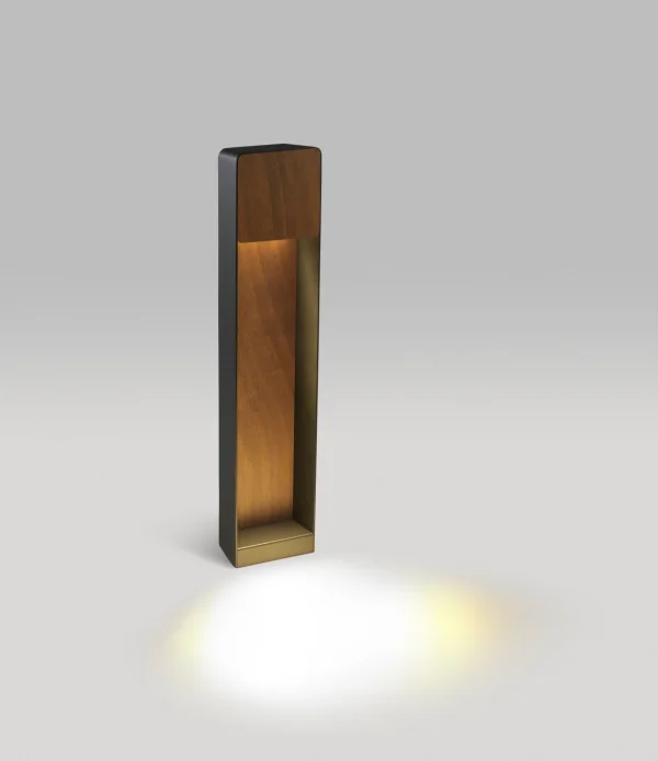 Marset Lab 60 B Vloerlamp Outdoor - grafietgrijs-irokohout