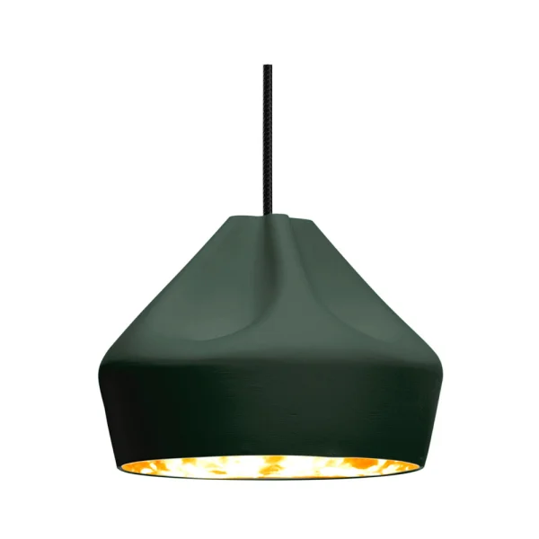 Marset - Pleat Box 24 Hanglamp E14 Donker Groen/Goud