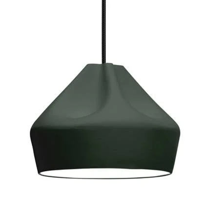 Marset Pleat Box 24 hanglamp Ø21 donkergroen|wit