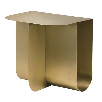 Mass bijzettafel messing