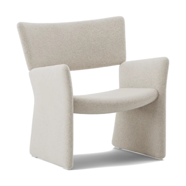 Massproductions Crown Easy Chair Spiral 21 Chalk