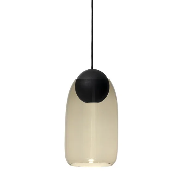 Mater - Liuku Hanglamp Ball Black/Smoked