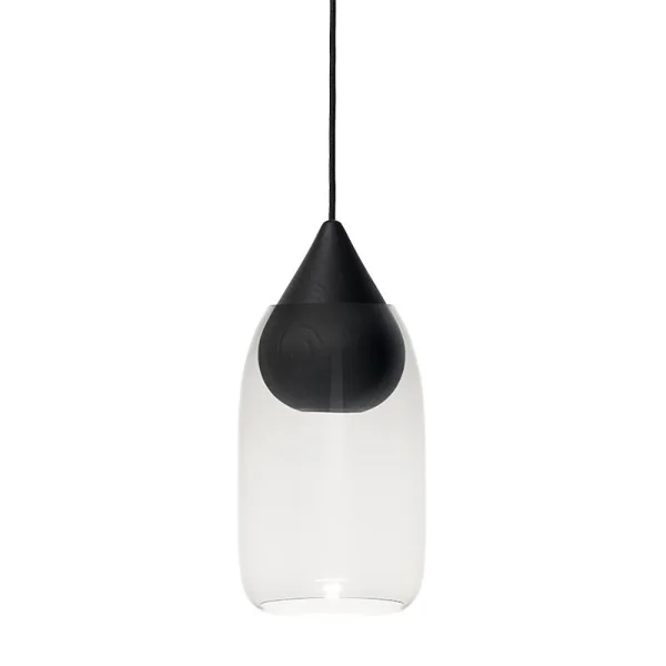 Mater - Liuku Hanglamp Drop Black/Transparent