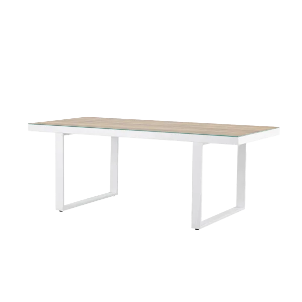 Mathijs aluminium tuintafel wit - 200 x 90 cm