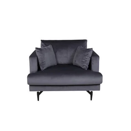 Matis Fauteuil - Grijs Velours